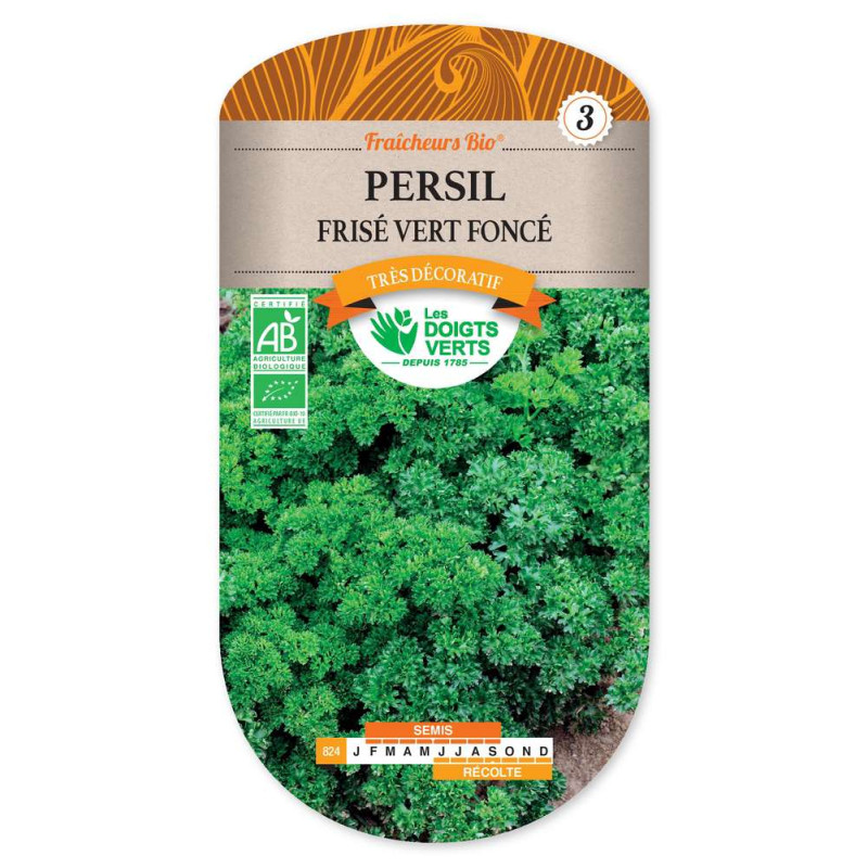 Persil Frise Vert Fonce Fraic.Bio -graines de Les Doigts Verts - graines de Gironde à Bordeaux dans Graines de Persil
