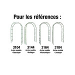 PACK 4PIEDS A VISSER VERT de Louis moulin, décoration pour le jardin dans Arche - arceau