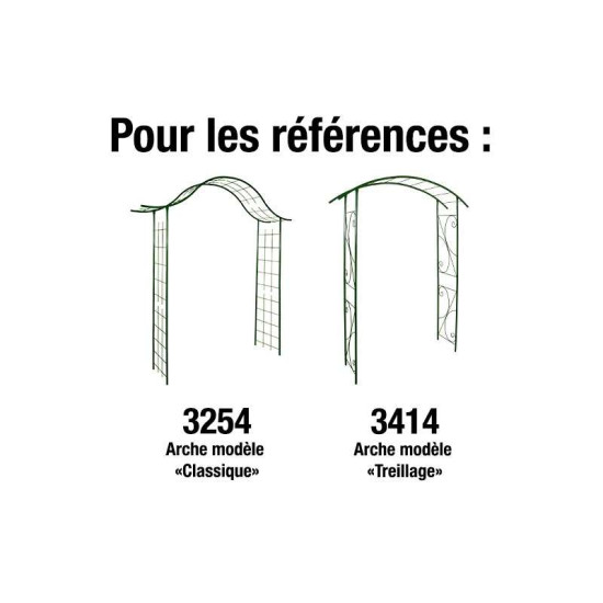 PACK 4PIEDS A VISSER VERT de Louis moulin, décoration pour le jardin dans Arche - arceau