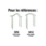 PACK 4PIEDS A VISSER VERT de Louis moulin, décoration pour le jardin dans Arche - arceau