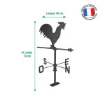 GIROUETTE COQ ARDOISE de Louis moulin, décoration pour le jardin dans 🎁 Idées cadeaux