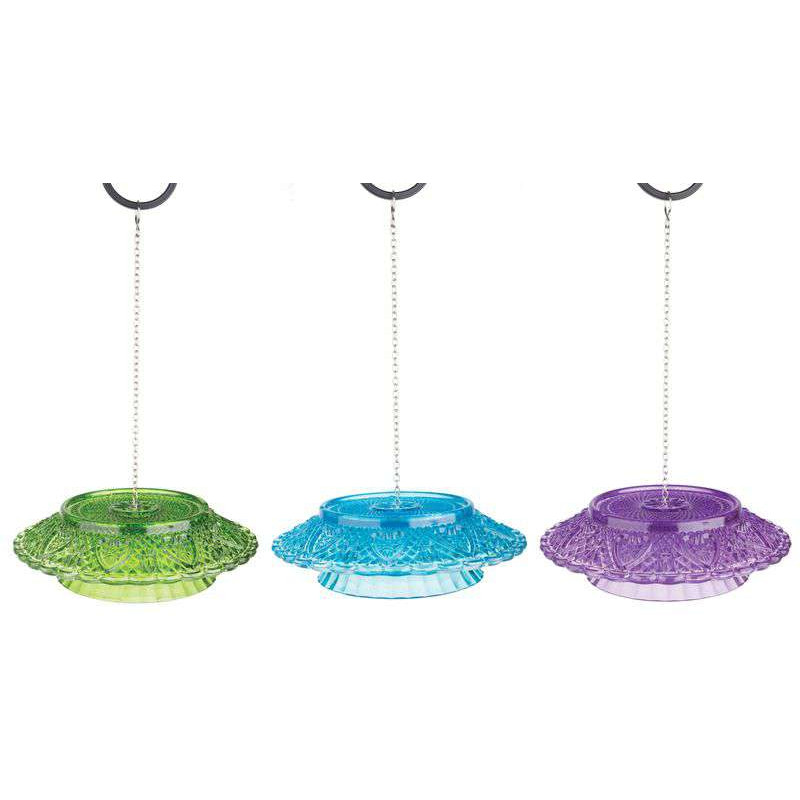 /CLOCHE OISEAUX EN VERRE 3 COULEURS de Esschert design - deco maison et jardin dans Nichoirs, Mangeoires et accessoires