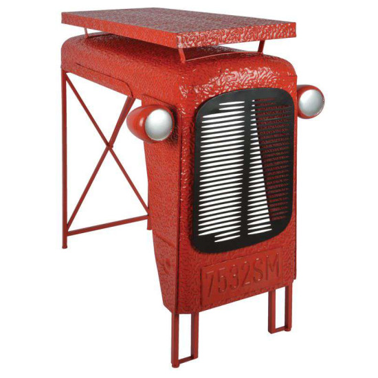 TABLE TRACTEUR ROUGE de Esschert design - deco maison et jardin dans Tables, table basse