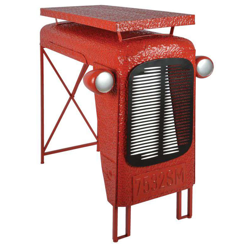 TABLE TRACTEUR ROUGE de Esschert design - deco maison et jardin dans Tables, table basse