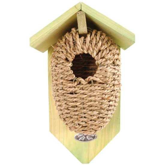 NICHOIR POCHE JONC DE MER de Esschert design - deco maison et jardin dans Nichoirs, Mangeoires et accessoires