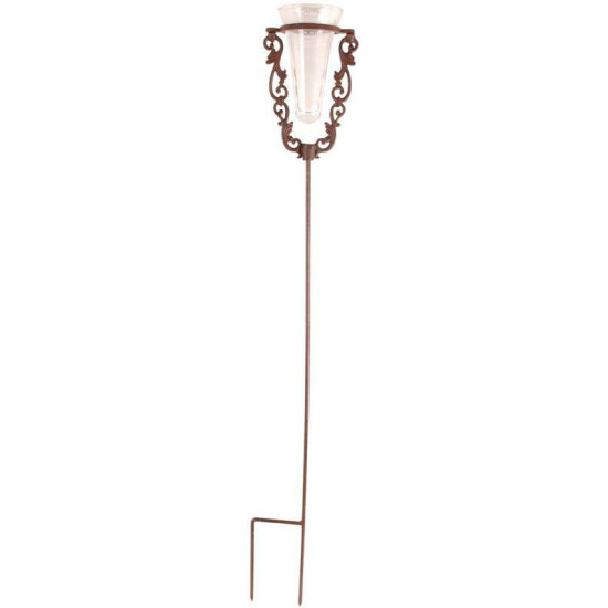 PLUVIOMETRE A/SUPPORT FONTE de Esschert design - deco maison et jardin dans Thermométre - Pluviometre - Baromètre