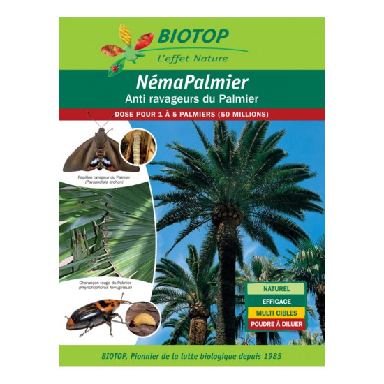 Nemapalmier 25 M Biotop de Biotop - Greenapy - Traitement bio, insectes pour plantes dans Phéromone et nématode