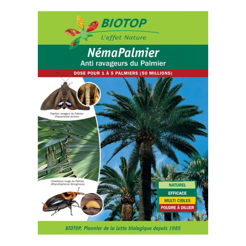 Nemapalmier 25 M Biotop de Biotop - Greenapy - Traitement bio, insectes pour plantes dans Phéromone et nématode