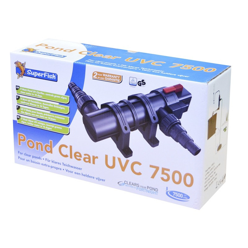 PCLEAR UV 9W/7500L de Superfish - Aquadistri - accessoires pour aquarium et bassin dans UV pour bassin