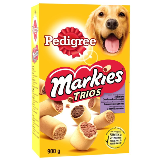 PEDIGREE MARKIES TRIOS 900G de Pedigree - Pâtée et croquette pour chiens dans Friandises pour chiens