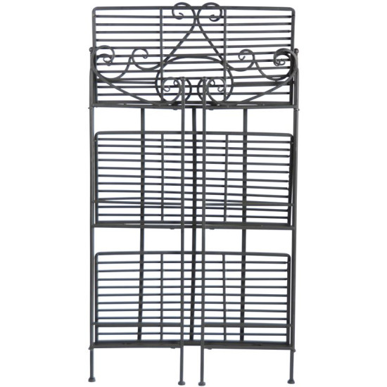 ETAGERE DROITE PLIANTE de Esschert design - deco maison et jardin dans selette - porte-plantes - roule pot