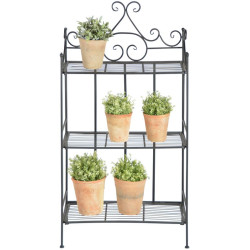 ETAGERE DROITE PLIANTE de Esschert design - deco maison et jardin dans selette - porte-plantes - roule pot