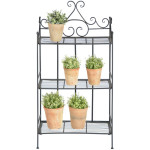 ETAGERE DROITE PLIANTE de Esschert design - deco maison et jardin dans selette - porte-plantes - roule pot