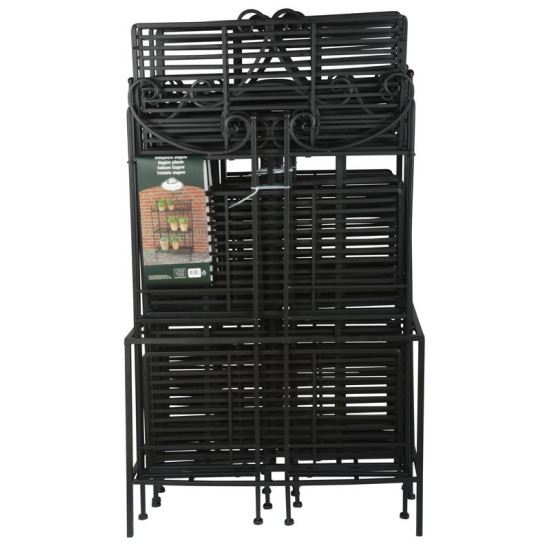 ETAGERE DROITE PLIANTE de Esschert design - deco maison et jardin dans selette - porte-plantes - roule pot