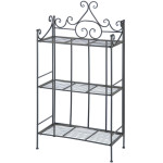 ETAGERE DROITE PLIANTE de Esschert design - deco maison et jardin dans selette - porte-plantes - roule pot