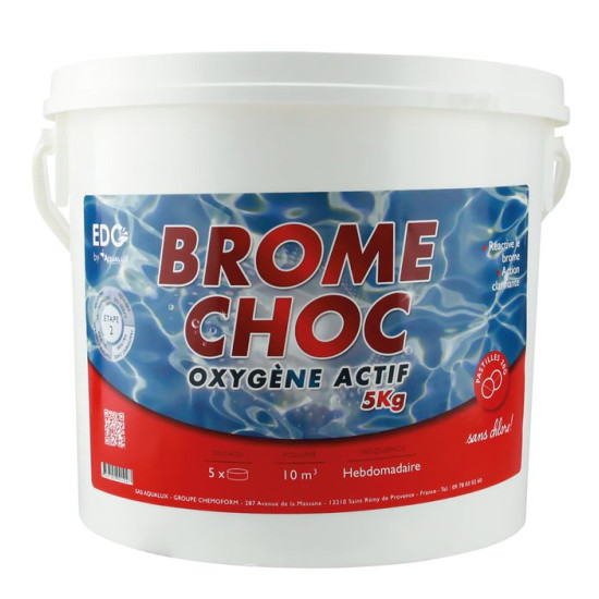 TRAITEMENT CHOC BROME 5KG de Aqualux - Produits piscines dans Chlore et pH pour piscine