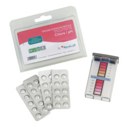 TROUSSE ANALYSE PISCINE + 2 X 20 PA de Aqualux - Produits piscines dans Chlore et pH pour piscine