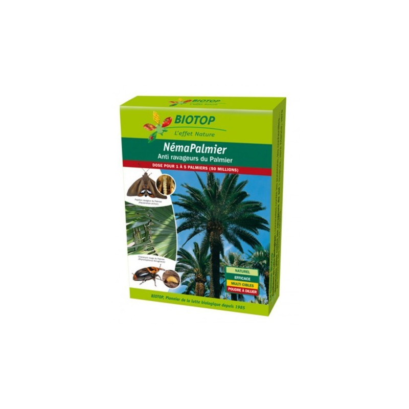 Nemapalmier 50 M Biotop de Biotop - Traitement bio, insectes pour plantes dans Phéromone et nématode