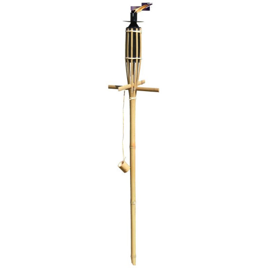 TORCHE OLYMPIA BAMBOU 1.20M de Siam - produit anti moustique dans 🕷🪰Produits anti Insectes volants et rampants