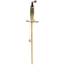 TORCHE OLYMPIA BAMBOU 1.20M de Siam - produit anti moustique dans 🕷🪰Produits anti Insectes volants et rampants