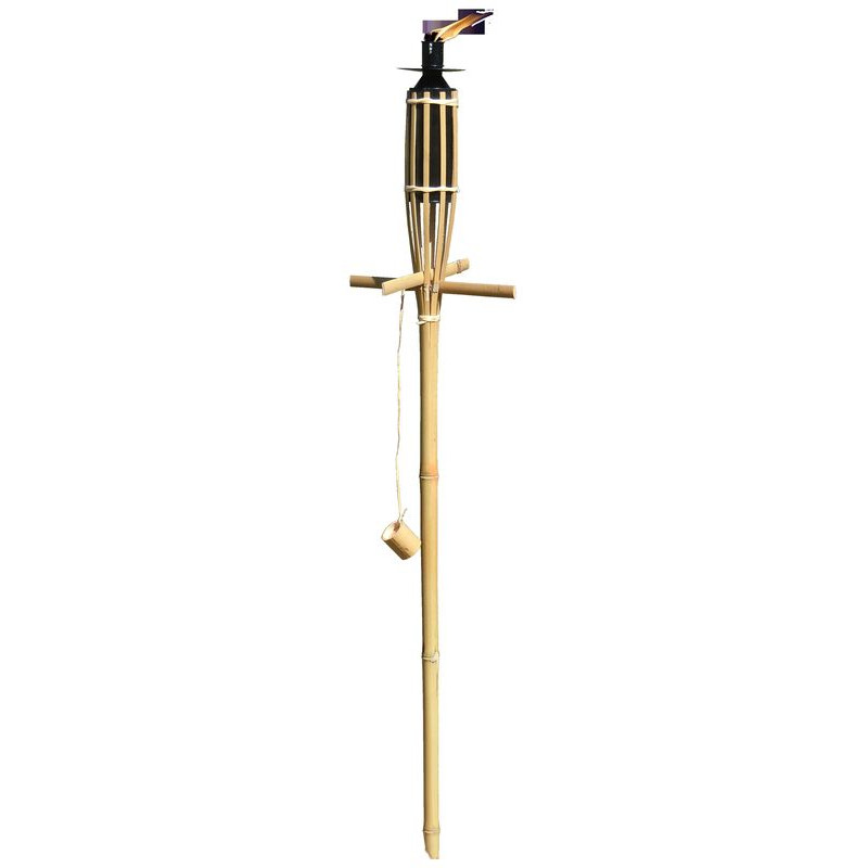 TORCHE OLYMPIA BAMBOU 1.20M de Siam - produit anti moustique dans 🕷🪰Produits anti Insectes volants et rampants