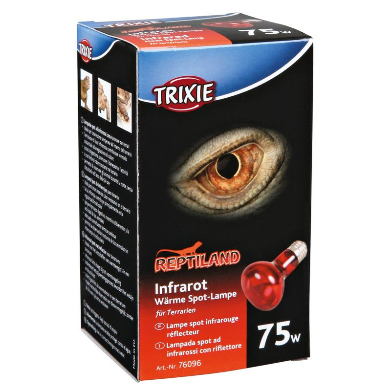 LAMPE SPOT INFRAROUGE 75 W de Trixie - Produit pour animaux dans Lumière pour reptiles