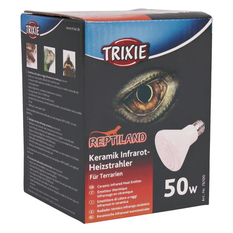 Ampoule Ceramique. 75X100Mm. 50 W de Trixie - Produit pour animaux dans Thermometre - hygrometre