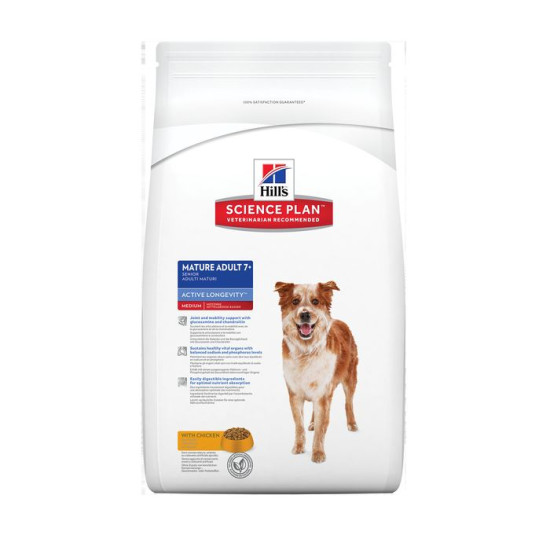 chien Mature Adult 7+ Medium Poulet 12kg - Hill' de Hill's - croquette pour chien et chat dans Hill's pour chiens