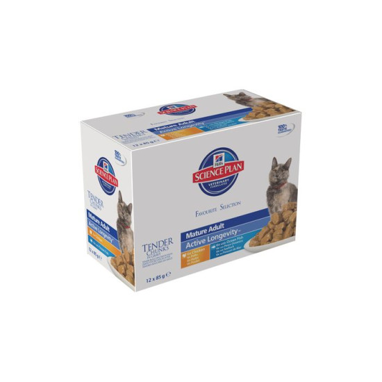Chat Mature Multipack 12x85g de Hill's - croquette pour chien et chat dans Patees pour chats