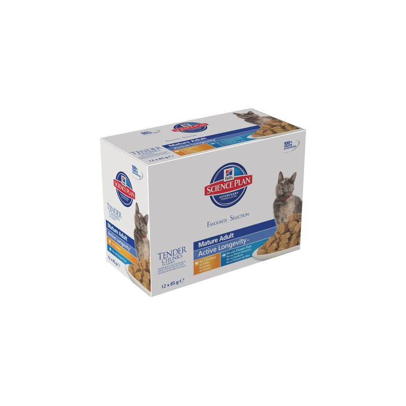 Chat Mature Multipack 12x85g de Hill's - croquette pour chien et chat dans Patees pour chats
