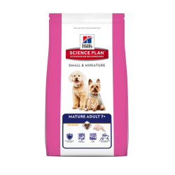 chien Mature Adult 7+ Small & Mini Poulet 1.5kg de Hill's - croquette pour chien et chat dans Hill's pour chiens