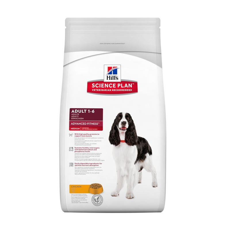 CHIEN ADULT MEDIUM POULET 2.5KG - Hill's de Hill's - croquette pour chien et chat dans Hill's pour chiens