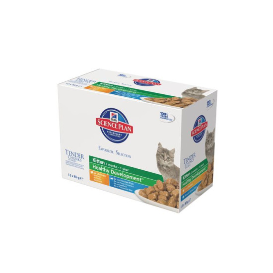 Chat Kitten Multipack 12x85g de Hill's - croquette pour chien et chat dans Patees pour chats