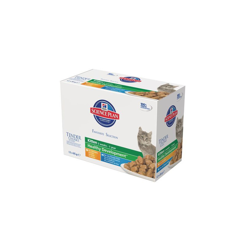 Chat Kitten Multipack 12x85g de Hill's - croquette pour chien et chat dans Patees pour chats