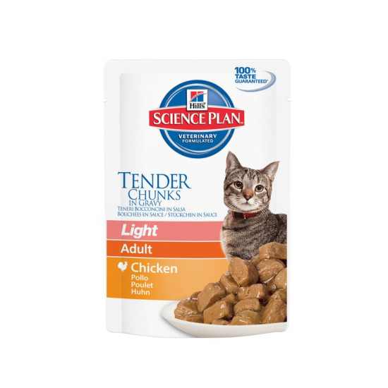 Chat light Multipack 12x85g de Hill's - croquette pour chien et chat dans Patees pour chats