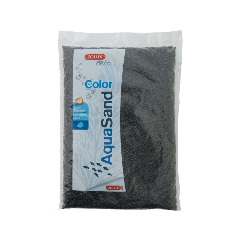 AQUASAND COLOR NOIR EBENE 12KG de Zolux - Produit pour animaux dans Sable pour aquariums
