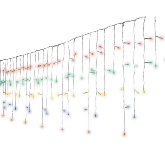 /STALACTITE TRANSPARENT/MULTI 7.5M-175L de Kaemingk - deco de la maison dans 💡Guirlande et déco électrique