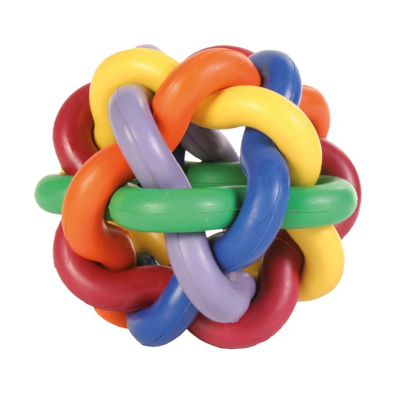 BALLE NOUEE CAOUTCHOUC NATUREL 10CM de Trixie - Produit pour animaux dans Jouets pour chiens