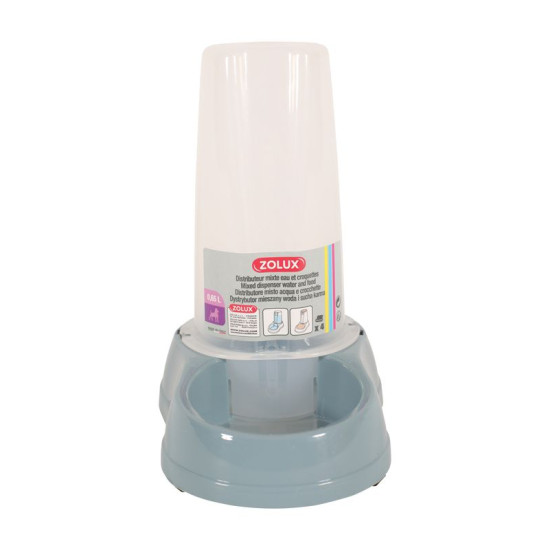 DISTRIB MIXTE A/D 0.65L BAC de Zolux - Produit pour animaux dans Gamelles et distributeurs pour chiens