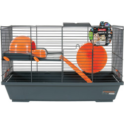 CAGE INDOOR 50 HAMSTER ORANGE de Zolux - Produit pour animaux dans Cages pour rongeurs