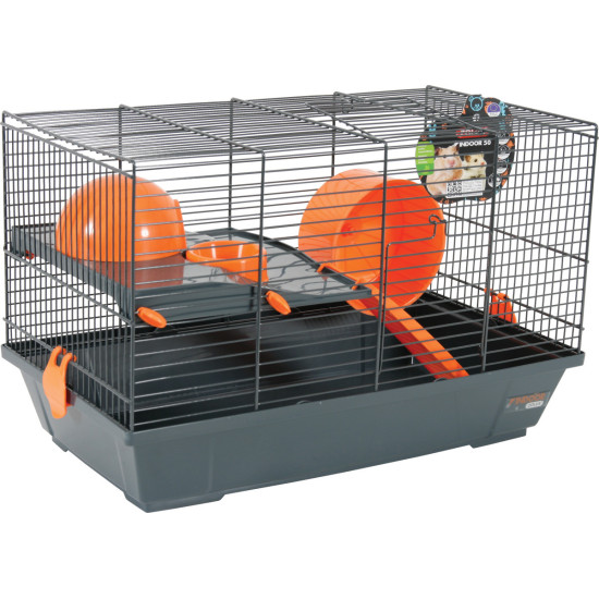 CAGE INDOOR 50 HAMSTER ORANGE de Zolux - Produit pour animaux dans Cages pour rongeurs