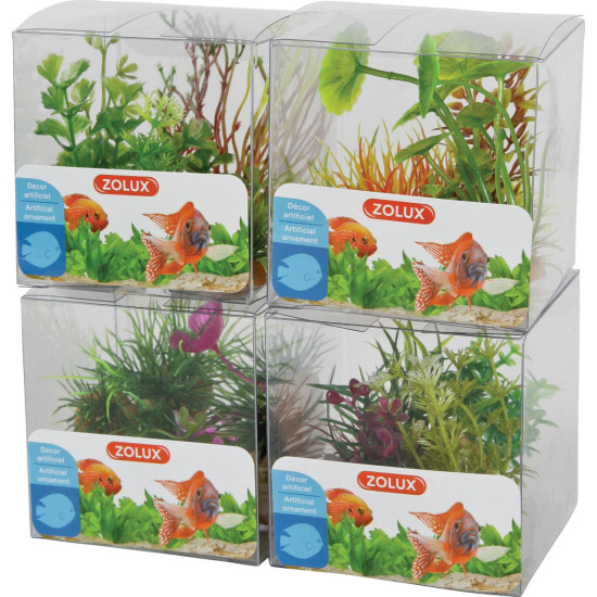 DECOR PLANT BOIT MIX X4 MOD1 de Zolux - Produit pour animaux dans Sujets pour aquarium