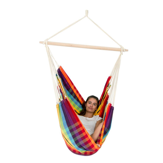 Chaise Hamac Brasil Rainbow Amazonas de Amazonas - les Hamacs dans Chaise hamac suspendue