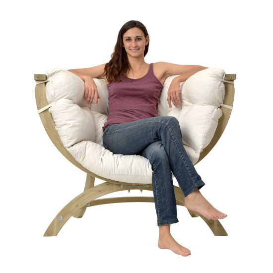 Fauteuil Siena Uno Natura Amazonas de Amazonas - les Hamacs dans 💺 Fauteuil pour l'exterieur