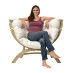 Fauteuil Siena Uno Natura Amazonas de Amazonas - les Hamacs dans 💺 Fauteuil pour l'exterieur