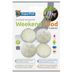 WEEKEND FOOD 4 PCS de Superfish - Aquadistri - accessoires pour aquarium et bassin dans Distributeur de nourriture aquarium
