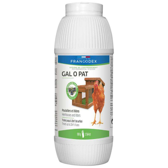 GAL O PAT 500G BASSE COUR de Francodex - anti puce et soin pour chien et chat dans Hygiène pour tous les animaux
