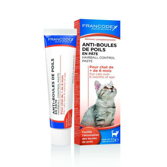 Anti boules de poils chat 70g de Francodex - anti puce et soin pour chien et chat dans Hygiene pour chats
