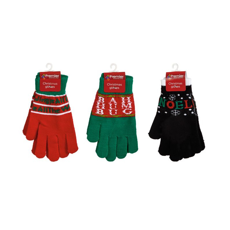 GANT ROUGE/VERT/NOIR NOEL de Premier - Décoration de Noël dans 🎄Décoration de Noël