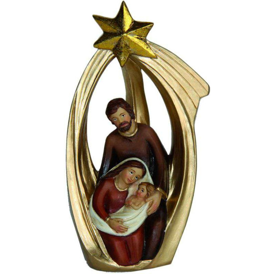 SAINTE FAMILLE DANS ETOILE de Dekoproject - Décoration de Noël en résine dans 👼Crèche